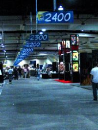 Setup befor the show started.  This year it was said that the convention hall stretched for a 1/4 of a mile.