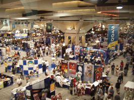 Part of the convention floor from above, pt. 1.