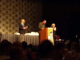 Frank Miller ready to present an award.